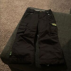 Black Burton Ski/snow Pants boy or girl 7/8. Great condition